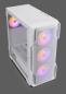 Preview: Nanoxia Geh Midi DS-9 ARGB Airflow white - USB-C - TG-Mesh - Midi/Minitower - ATX