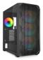 Preview: Sharkoon Gehäuse AK3 RGB ATX 1xGlas schwa - Midi/Minitower - ATX