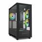 Preview: Sharkoon Gehäuse Rebel C60 RGB ATX 2xGlas schwarz - Midi/Minitower - ATX