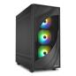 Preview: Sharkoon Gehäuse Rebel C80M RGB ATX 1xMetall schwa - Midi/Minitower - ATX