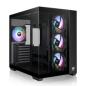 Preview: Thermaltake View 380 TG ARGB - Mid tower - ATX - Seitenteil mit Fenster (gehärtetes Glas)