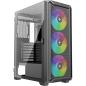 Preview: Xilence Performance C XILENT BLADE II X613 - Midi-Tower Gaming - ATX - Seitenteil mit Fenster (gehärtetes Gla