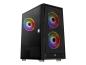 Preview: AEROCOOL ADVANCED TECHNOLOGIES AeroCool Graphite - Mid tower - ATX - Seitenteil mit Fenster (gehärtetes Glas)