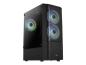 Preview: AEROCOOL ADVANCED TECHNOLOGIES AeroCool Quantum Mesh - Mid tower - ATX - Seitenteil mit Fenster (gehärtetes G