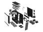 Preview: Fractal Design Define 7 XL - Tower - E-ATX / SSI EEB - Seitenteil mit Fenster (gehärtetes Glas)