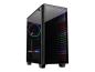 Preview: Inter-Tech X-608 Infinity Micro - Tower - micro ATX - Seitenteil mit Fenster (gehärtetes Glas)