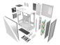 Preview: Thermaltake Divider 300 TG Snow - Mid tower - ATX - keine Spannungsversorgung (PS/2)