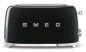 Preview: SMEG TSF02BLEU - 4 Scheibe(n) - Schwarz - Stahl - Tasten - Niveau - Drehregler - 1500 W - 220 - 240 V