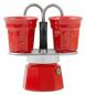 Preview: Bialetti Mini Express - Espressokocher-Set - rot+ 2 Becher in