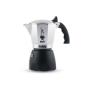 Preview: Bialetti Brikka - Mokka-Kanne - 0,17 l - Schwarz - Edelstahl - Aluminium - 4 Tassen - Thermoplast