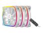Preview: Enermax SquA RGB UCSQARGB12P-W-BP3 - Gehäuselüfter