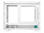Preview: Deepcool CH160 WH - Mini-ITX - Seitenteil mit Fenster (gehärtetes Glas)