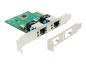 Preview: Delock PCI Express Card > 2 x Gigabit LAN - Netzwerkadapter