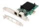 Preview: DIGITUS 2-Port Gigabit Ethernet Netzwerkkarte, RJ45, PCI Express, Intel Chipsatz