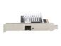 Preview: DIGITUS Single Port 10 Gigabit Ethernet Netzwerkkarte, SFP, PCI Express, Intel Chipsatz