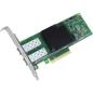Preview: Intel X710-DA2 - Eingebaut - Kabelgebunden - PCI Express - Faser - 40000 Mbit/s - Grün - Silber