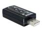 Preview: Delock Soundkarte - 24-Bit - 96 kHz - 7.1 - USB 2.0