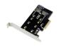 Preview: Conceptronic EMRICK 2-in-1-M.2-SSD-PCIe-Adapter SATA AHCI NVMe - PCIe - M.2 - PCIe 3.0 - Passiv - China - JMB5