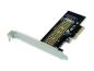 Preview: Conceptronic EMRICK M.2-NVMe-SSD-PCIe-Adapter - PCIe - M.2 - PCIe 3.0 - Schwarz - Edelstahl - Passiv - China