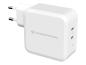 Preview: Conceptronic ALTHEA - Netzteil - 100 Watt - PD 3.0 - 2 Ausgabeanschlussstellen (2 x USB-C)