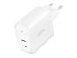 Preview: LogiLink Netzteil - GaN-Technologie - 40 Watt - 3 A - Fast Charge, PD/PPS - 2 Ausgabeanschlussstellen (2 x USB