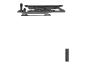 Preview: LogiLink Electric Fold-Down TV Ceiling Mount with Remote - Klammer - motorisiert - für LCD-TV / gekrümmter L