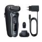Preview: Braun Series 6 61-N1200s - Folienschaber - Schwarz - Edelstahl - Tasten - Schwarz - LED