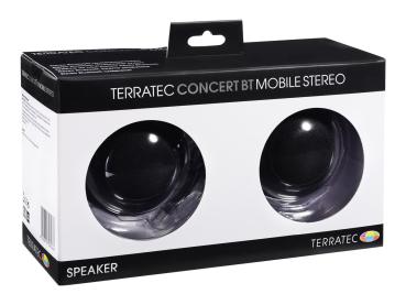 TerraTec CONCERT BT MOBILE STEREO - Lautsprecher - tragbar - kabellos - Bluetooth - 3 Watt (Gesamt)