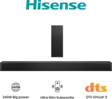 Hisense HS2100 - Kanäle - - DTS Virtual X - Dolby Digital - Plus - 2 - Subwoofer - 2 - Subwoofer - 2.1