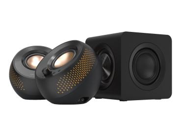 Creative Labs Creative Pebble X Plus - Lautsprechersystem - für PC - 2.1-Kanal - kabellos - Bluetooth - 15 Wa