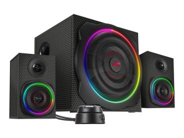 SPEEDLINK GRAVITY CARBON RGB - Lautsprechersystem - für PC - 2.1-Kanal - kabellos - Bluetooth - 60 Watt (Gesa