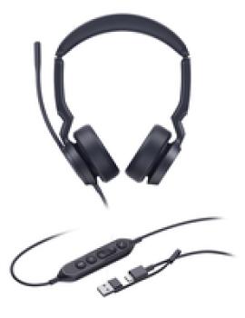 Yealink Headset UH44 Dual UC USB-C/A - Headset - 20 KHz