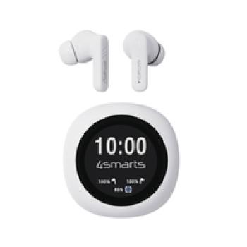 4smarts True Wireless In-Ear-Kopfhörer SkyBuds Screen Pro ANC Weiss - Kopfhörer - 20 KHz