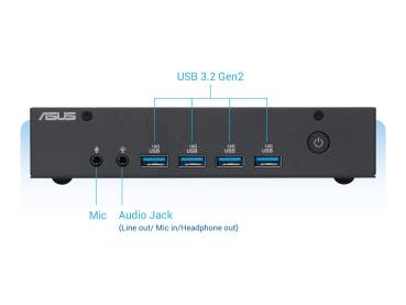 ASUS ExpertCenter PN43 - Barebone - Mini-PC - 1 x N-series N97 - RAM 0 GB - UHD Graphics - Wi-Fi 6E, Bluetooth
