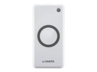 Varta Induktives Ladepad / Powerbank - Li-Pol - 10000 mAh - 18 Watt - 3 A - PD, QC 3.0 - 3 Ausgabeanschlussste