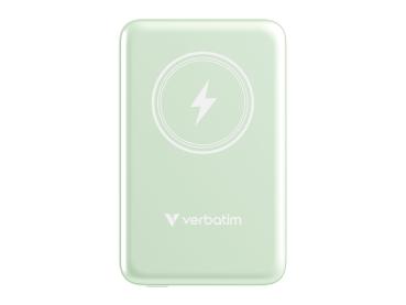 Verbatim Charge 'n' Go - Induktive Power Bank - Magnethalterung - Li-Pol - 10000 mAh - 20 Watt - 2.4 A - Apple