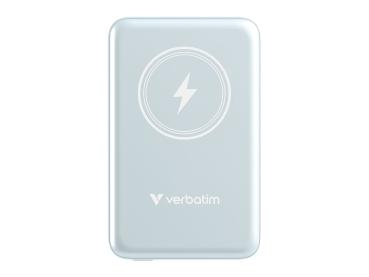 Verbatim Charge 'n' Go - Induktive Power Bank - Magnethalterung - Li-Pol - 10000 mAh - 20 Watt - 2.4 A - Apple