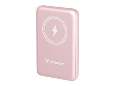Verbatim Charge 'n' Go - Induktive Power Bank - Magnethalterung - Li-Pol - 10000 mAh - 20 Watt - 2.4 A - Apple