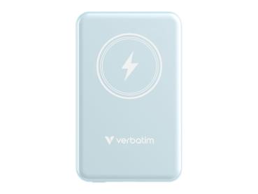 Verbatim Charge 'n' Go - Induktive Power Bank - Magnethalterung - Li-Pol - 5000 mAh - 20 Watt - 2.4 A - Apple 