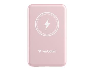 Verbatim Charge 'n' Go - Induktive Power Bank - Magnethalterung - Li-Pol - 5000 mAh - 20 Watt - 2.4 A - Apple 