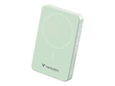 Verbatim Charge 'n' Go Essentials - Induktive Power Bank - magnetisch - 10000 mAh - 20 Watt - 3 A - PD 3.0, QC