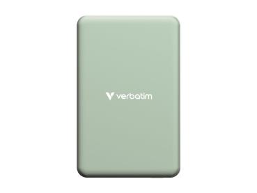 Verbatim Charge 'n' Go Essentials - Induktive Power Bank - magnetisch - 10000 mAh - 20 Watt - 3 A - PD 3.0, QC