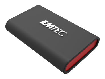 EMTEC X210 - SSD - 512 GB - extern (tragbar) - USB 3.2 Gen 2 (USB-C Steckverbinder)