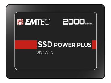 EMTEC X150 Power Plus - SSD - 2 TB - intern - 2.5" (6.4 cm)