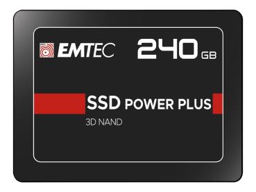 EMTEC X150 Power Plus 3D NAND - SSD - 240 GB - intern - 2.5" (6.4 cm)