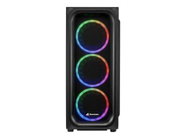 Sharkoon TK5M RGB - ATX Case - Seitenteil mit Fenster (gehärtetes Glas)