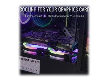 AEROCOOL ADVANCED TECHNOLOGIES AeroCool Atomic Lite - MT - micro ATX - Seitenteil mit Fenster (gehärtetes Gla