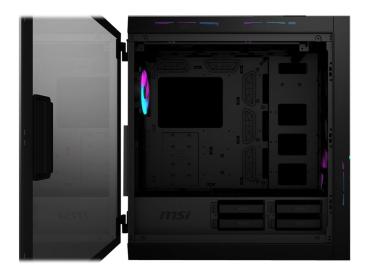MSI MPG SEKIRA 500X - Tower - E-ATX - Seitenteil mit Fenster (gehärtetes Glas)
