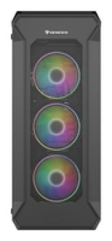 natec Gehäuse Irid 505 aRGB V2 mit Sichtfenster schwarz - Midi/Minitower - ATX