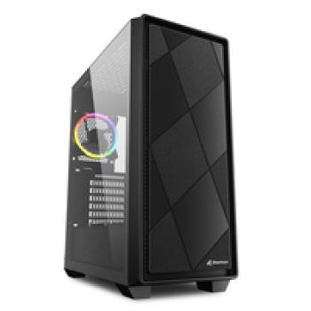 Sharkoon VS8 RGB - Midi Tower - PC - Schwarz - ATX - micro ATX - Mini-ITX - Gehärtetes Glas - 15,8 cm